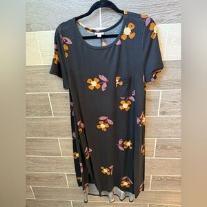 LuLaRoe Black Floral Dress